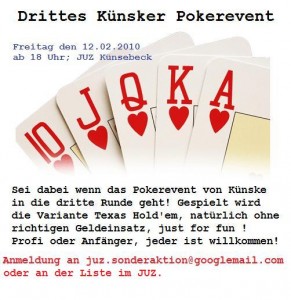 Pokerevent Flyer